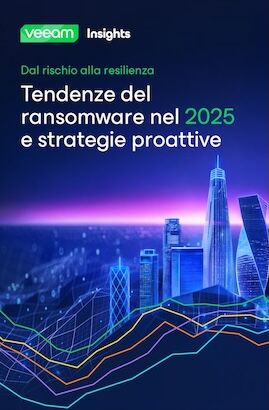 Copertina del white paper Scopri le tendenze nel ransomware 2025 e strategie proattive.